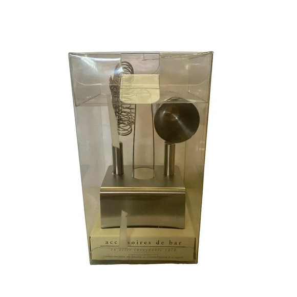 Pier 1 Imports Bar Tool Set 18/8 Stainless Steel Accessories De Bar - Picture 4 of 9